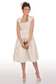 Produktbild: Krüger Damen Midi Dirndl Trachten Hochzeit Kleid Rosa creme 70cm 2tlg Fest