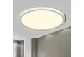 Produktbild: LQWELL LED Deckenleuchte Deckenleuchte, LED Badezimmerlampe Badlampe Flach Rund, LED fest integriert, Badlampe Rund Flach Modern Schlicht Lampe Dünn, 24W, 4000K, ∅30CM, 2600LM