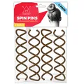 Produktbild: Hawwwy Spiral-Spinnnadeln – 4er-Pack hochwertige braune Spinnnadeln | Einfache und schnelle, kratzfeste Legierungs-Haarnadeln für Dutts, Damen und Kinder | Messy Bun Bobby Pins Brauner Haarschmuck