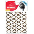 Produktbild: Spiral-Spinnnadeln – 4er-Pack hochwertige braune Spinnnadeln | Einfache und s...