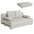 Produktbild: Schlafsofa - ivory - mit Staukasten - Dauerschläfer Sofa Couch Gästecouch