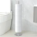 Produktbild: Toilettenpapierhalter, Ersatzrollenhalter, Edelstahl, freistehend, Bad, 5 Rollen