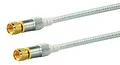 Produktbild: SCHWAIGER SAT-Empfängerkabel (110dB, F-Stecker, 10 m) transparent KVCHD100 532