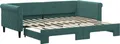 Produktbild: vidaXL Tagesbett Ausziehbar Dunkelgrün 90x200 cm Samt