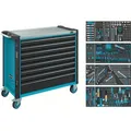 Produktbild: Hazet Werkzeugwagen Assistent 179NXXL-8/378, 378-teilig, blau, 8 Schubladen, mit Werkzeug