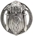 Produktbild: BELTINGER Gürtelschnalle Wikinger 4,0 cm | Buckle Wechselschließe Gürtelschließe 40mm Massiv | LARP- und Mittelalter-Outfit | Silber