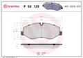 Produktbild: Für BREMBO P 50 129 Brake Pad Set, disc brake P 50 129 Brake pads set front (wi
