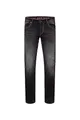 Produktbild: Camp David NI:CO Herren Jeans Regular Fit Black Used Jogg | gerades Bein, mittlere Leibhöhe, Five-Pocket, 3D-Knitter & Bleaching, zweifarbige Nähte, starker Stretch 36 32