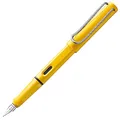 Produktbild: Lamy safari yellow Füller - Füllhalter mit ergonomischem Griff & polierter Linkshänder-Stahlfeder (LH) in Strichbreite M - robuster ASA-Kunststoff - inkl. Tintenpatrone T 10 blau