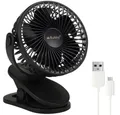Produktbild: Ruhhy Akku-Ventilator Stehtischventilator Kabelloser Ventilator, 3 Geschwindigkeiten + Wellenmodus für natürliche Brise