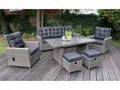 Produktbild: Bellavista Asti Dining Garten Lounge Set - Rattan Möbel Garnitur Sitz Ess Gruppe