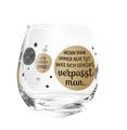 Produktbild: Whiskyglas, Wasserglas oder auch Weinglas mit Spruch Wenn man immer nur tut was sich gehoert..