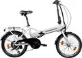 Produktbild: Zündapp E-Bike Klapprad Z101, 6 Gang Shimano Tourney Schaltwerk, Kettenschaltung, Heckmotor, 270 Wh, Pedelec, Elektrofahrrad für Damen u. Herren