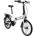 Produktbild: Zündapp Z101 20 Zoll Elektro Klapprad für Erwachsene 150 - 180 cm 6 Gang E Klappfahrrad E Bike Faltrad Pedelec StVZO