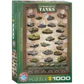 Produktbild: 628136603812 Puzzle 1000 elementów. Historia czołgów Eurographics