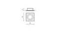 Produktbild: 5907629276562 Spot BELIZE 3 chrom IP44 LP-734/3W CH Light Prestige Light Prestig