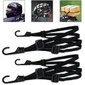 Produktbild: 2 Stücke Gepäckspanner, Expander mit Haken, Spanngurte mit Haken, Spanngurte Kurz Mit 4 Schiebeschnalle, Spanngurt Fahrrad, Gepäckträger ​Spanngurt für Motorrad Fahrrad usw (2 Stücke, 60cm)