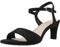 Produktbild: Tamaris Damen Sandale Sandalette Stoff weiche Haptik 1-28028-42, Größe:41 EU, Farbe:Schwarz