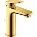 Produktbild: Duravit Wave Einhebel-Waschtischmischer, Ausladung 122 mm, mit Ablaufgarnitur, WA1020001034, Farbe: Gold Poliert