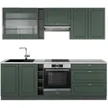 Produktbild: Vicco Küchenzeile, Grün, Anthrazit, Holzwerkstoff, Küchenblock,Rechteckig, 235x81.6x60 cm, Küchen, Küchenzeilen & Küchenblöcke, Küchenzeilen ohne Geräte