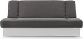 Produktbild: MOEBLO Schlafsofa CYPRUS – Sofa Kippsofa Klappsofa Click-Clack Couch für Wohnzimmer Federkern Sofagarnitur Polstersofa mit Bettkasten und Schlaffunktion (BxHxT): 192x85x92 cm (Dunkelgrau + Weiß - Soro 96 + Soft 17)