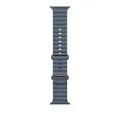 Produktbild: Apple 49mm Maritimblau Ocean Band - Natural Titanium Finish