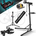 Produktbild: KESSER® Fahrradmontageständer Profi Reparaturständer Aluminium für Fahrräder Mountainbikes E-bike Schwerlast-Montageständer Fahrradständer +Tasche mit Schnelllösevorrichtungen Klemmkopf 360° drehbar