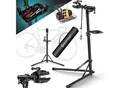 Produktbild: KESSER® Fahrradmontageständer Profi Reparaturständer Aluminium für Fahrräder Mountainbikes E-bike Schwerlast-Montageständer Fahrradständer +Tasche mit Schnelllösevorrichtungen Klemmkopf 360° drehbar