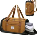 Produktbild: Laripwit Sporttasche 40L Herren Rucksack Reisetasche mit Schuhfach Nassfach Braun