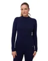 Produktbild: DANISH ENDURANCE Merino Thermo Langarm Shirt Damen, Extreme Kälte, Winter & Skiunterwäsche Damen, Dunkles Marineblau, S