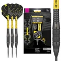 Produktbild: Target Darts Bolide Void 90% Tungsten Dart Set, Stahlspitzen-Swiss-Point-Darts | Barrel 05, 22G | Professionelle Dart-Sets, Schwarze Darts, Swiss-Point-Werkzeug im Lieferumfang enthalten