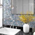 Produktbild: Mosaikfliesen 11 Stk. Grau Blau 30x30 Cm Glas