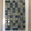 Produktbild: Keram AG Mosaikfliese, quadratisch, glänzend, Blau, Grau - 1,9 x 1,9 cm
