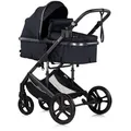 Produktbild: Chipolino Kombikinderwagen, Schwarz, Metall, 63x105x95 cm, unisex, Baby on Tour, Kinderwagen, Kombikinderwagen