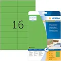 Produktbild: Herma Universaletiketten 4554, Special, grün, 105 x 37mm, ablösbar, 20 Blatt, 320 Stück