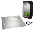 Produktbild: Romberg Skinnyheat Growzelt Heizmatte 55x55 cm, 60 W, passend für 60x60 Grow Tent, Gewächshausheizung & Pflanzen Heizmatte für Growbox, Anzucht, IP67, max. Belastung 100kg