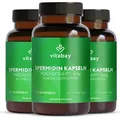 Produktbild: Vitabay Spermidin 6 mg – 360 vegane Kapseln – hochdosiert - aus fermentiertem Weizenkeimextrakt – ohne Zusatzstoffe – 8 Monate Vorrat - 3er...