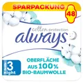 Produktbild: always Ultra Binde Cotton Protection Night mit Flügeln Monatspaket, 48 Binden (3 Packun