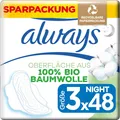 Produktbild: Always Ultra Binden Damen Gr.3 Cotton Protection Night Monatspaket Flügel 48 St.