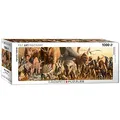 Produktbild: EuroGraphics 1000 Teile Panorama - Dinosaurier Collage, mehrfarbig, 6010-4650