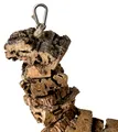 Produktbild: Vogelschaukel zum Knabbern aus Kork-Rinde | 70 cm | Vogelspielzeug | nachhaltig
