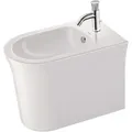 Produktbild: Duravit White Tulip Stand-Bidet 2293100000 37x58cm, mit Hahnloch, Überlauf, Hahnlochbank, weiß