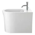 Produktbild: Duravit Stand-Bidet White Tulip 37x58cm, m HL, ÜL, Hahnlochbank, weiß