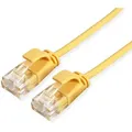 Produktbild: ROLINE UTP DataCenter Patchkabel Cat.6A (Class EA), LSOH, slim, gelb, 0,5 m