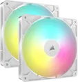 Produktbild: CORSAIR Lüfter 140*140*25 RS140 WHITE ARGB PWM Dual Pack