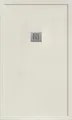Produktbild: Extra flache Mineralguss-Duschwanne MADISON PLUS Schieferoptik 5 Farben Beige RAL 9001 80x100