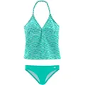 Produktbild: Tankini VENICE BEACH, Mädchen, Gr. 122/128, N-Gr, grün (mint, weiß), Polyamid, Melange-Effekt, Bikini-Sets, verstellbare Träger, unifarbene Hose