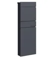 Produktbild: SCHARTEC Standbriefkasten freistehend SPB-10/ SPB-12 anthrazit Stand Briefkasten stehend groß Postkasten mit Fuß (mit separatem Zeitungsfach (SPB-12))