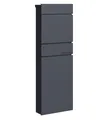 Produktbild: SCHARTEC Standbriefkasten freistehend Zeitungsfach anthrazit Stand Briefkasten