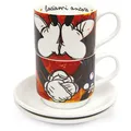 Produktbild: Egan Set mit 2 Kaffeetassen Kollektion Disney Mickey Mouse Love. Artikel aus Porzellan in Rot und Mehrfarbig. Maße: H 5,5 cm. Die Referenz ist PWM02I/S